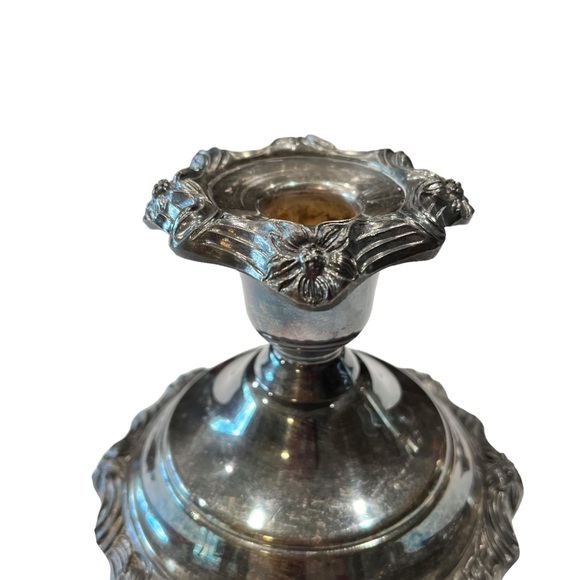 Vintage Sheridan E.P.S Silver Plated Candle Candlestick Holder 4” - Picture 5 of 10